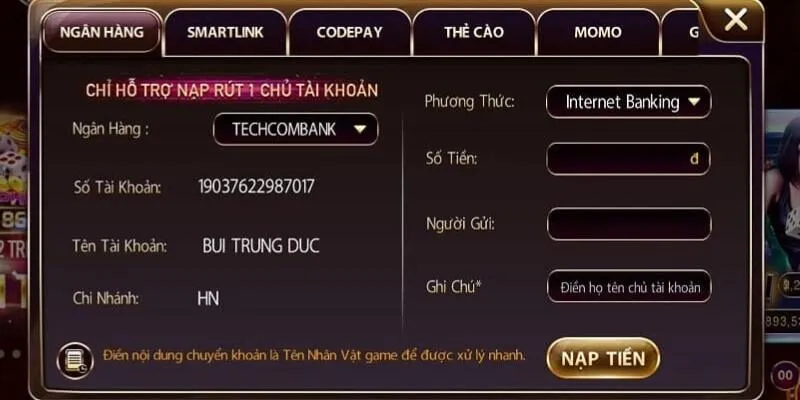 Dùng thẻ cào điện thoại khi nạp tiền
